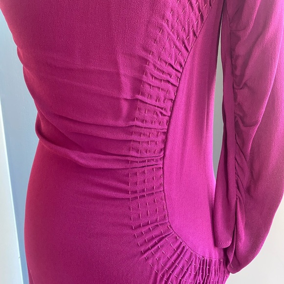Cynthia Vincent Ruched One Shoulder Cocktail Dress - Picture 11 of 13